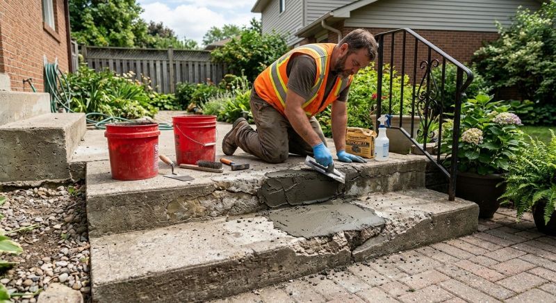Concrete Stairs Repair in West Des Moines, IA