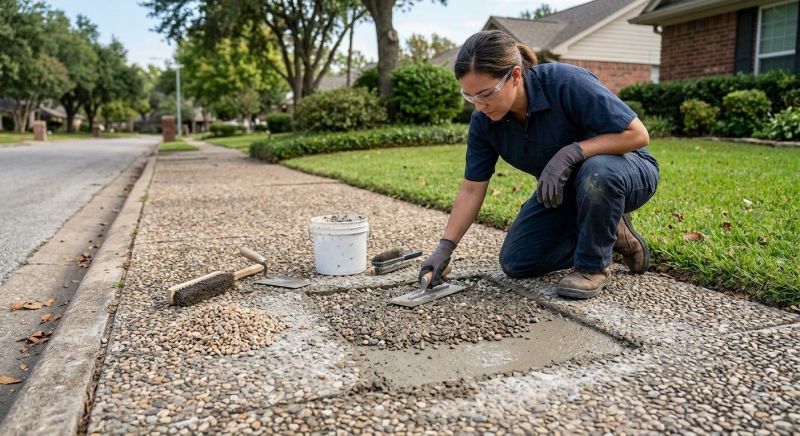 Exposed Aggregate Repair in Miami Dade County, FL