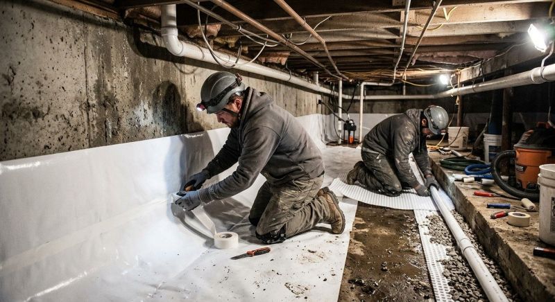 Basement Walls Waterproofing in Montgomery, AL