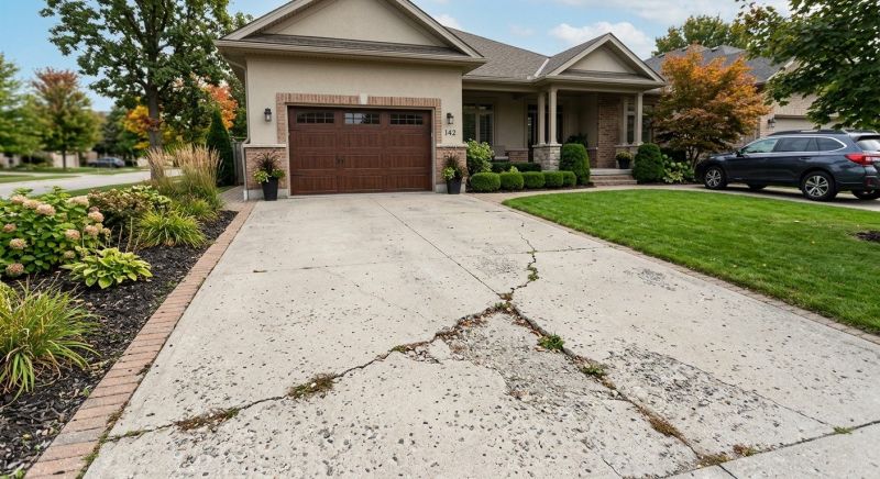 Concrete Driveway Crack Repair in Corpus Christi, TX