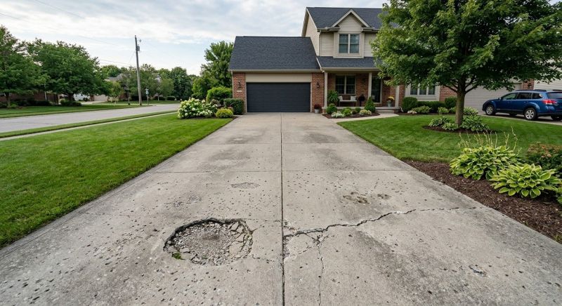 Concrete Driveway Crack Repair in West Des Moines, IA