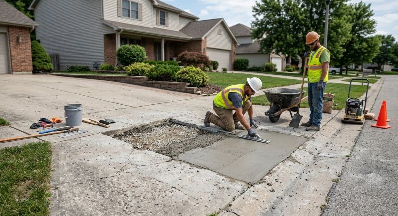 Concrete Driveway Patching in West Des Moines, IA