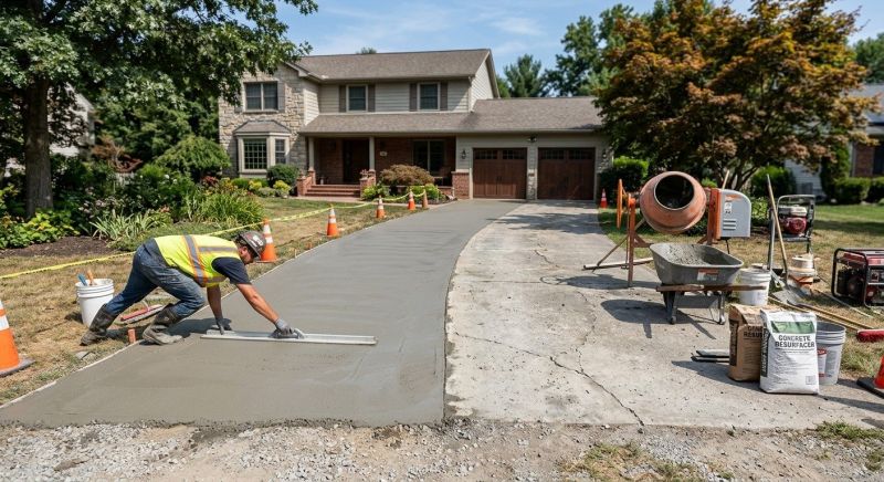 Concrete Driveway Resurfacing in Corpus Christi, TX