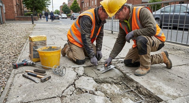 Concrete Sidewalk Repair in Des Moines, IA