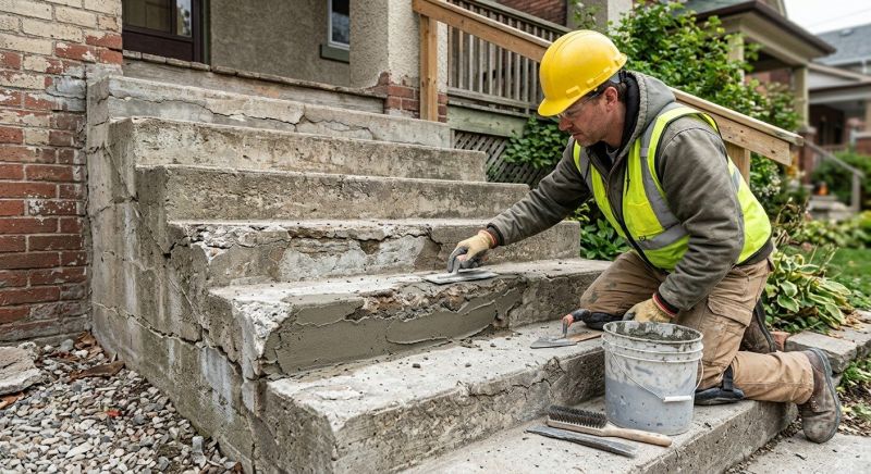Cracked Stairs Repair in Corpus Christi, TX