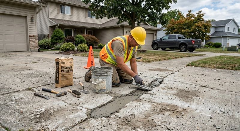 Driveway Spalling Repair in West Des Moines, IA