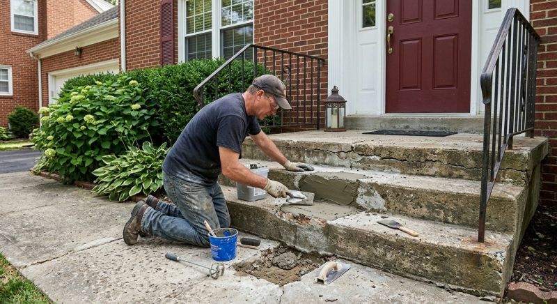 Patio Stairs Repair in Des Moines, IA