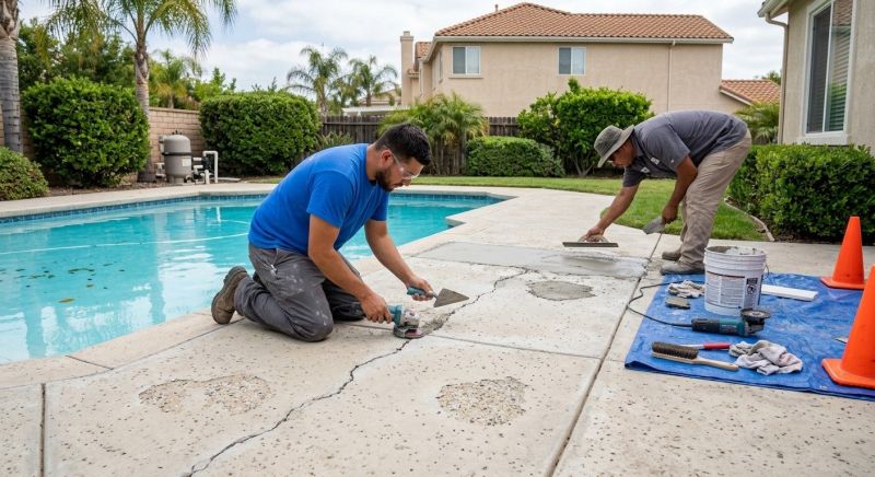 Pool Deck Repair in West Des Moines, IA